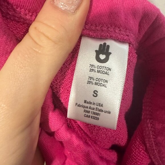 NWT-SPIRITUAL GANGSTER SG SMILEY LUNA SWEATPANT MAGENTA - Picture 7 of 7